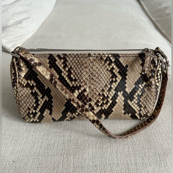 Salvatore Ferragamo Handbags - Vintage Ferragamo Snakeskin Python Shoulder Bag